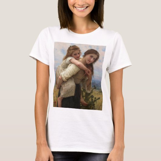 Aangename last William Adolphe Bouguereau T-shirt (Voorkant)