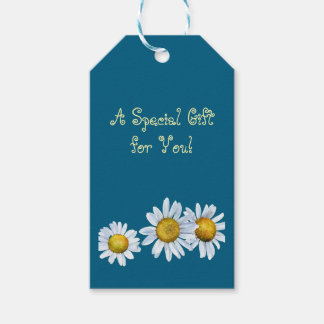 Aangename Madeliefjes Cadeaodecoratie Cadeaulabel