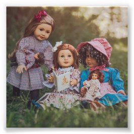 Aangename meisjes foto afdruk