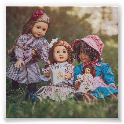 Aangename meisjes foto afdruk (Voorkant)