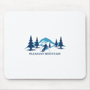 Aangename Mountain Maine Ski Resort Skiën Skier _1 Muismat