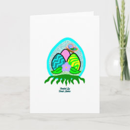Aangename Pasen Eieren Standaard Wenskaart Kaart