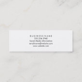 Aangename Roze en Effen Zwarte Mini Visitekaartje (Achterkant)