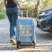 Aangename set van cartoon dierlijke stickers (Koffer Insitu)