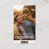 aangename tekst moderne fotograaf visitekaartje (Voorkant)