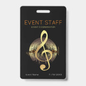Aangename Tune Evenementen Coördinator Badge (Achterkant)