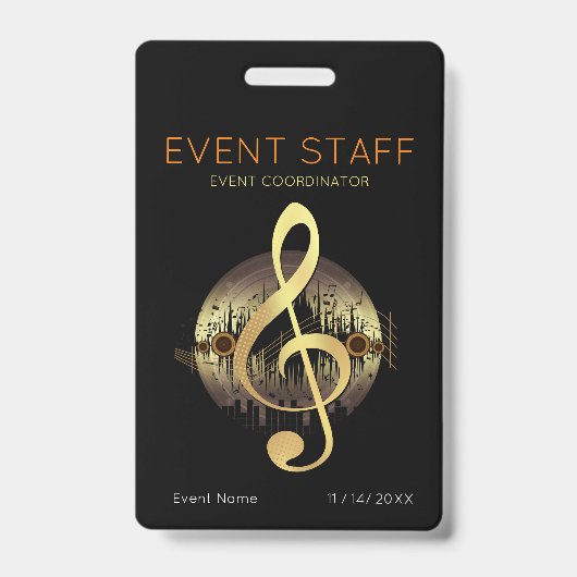 Aangename Tune Evenementen Coördinator Badge (Voorzijde)