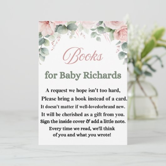 Aangename uitnodiging voor babyfeestje (Staand voorkant)