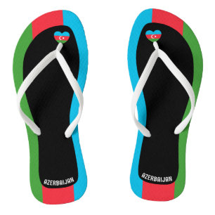Aangename vlagkleuren van Azerbeidzjan Patriottisc Teenslippers