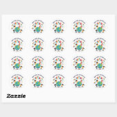 Aangename Wereld Kinderdag Viering Sticker (Vel)
