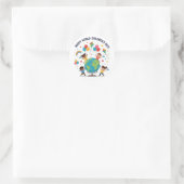 Aangename Wereld Kinderdag Viering Sticker (Tas)