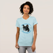 Aangenomen door een Franse hond T-shirt (Voorkant volledig)