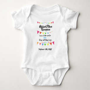 Aangenomen door Foster Care - Aangepaste naam Shir Romper
