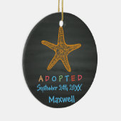 Aangenomen door Foster Care Starfish - Aangepaste  Keramisch Ornament (Rechts)