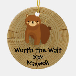 Aangenomen - Gepersonaliseerd cadeau voor adoptie  Keramisch Ornament