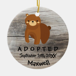 Aangenomen - Gepersonaliseerd cadeau voor adoptie  Keramisch Ornament