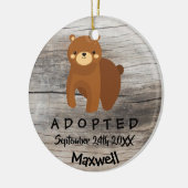 Aangenomen - Gepersonaliseerd cadeau voor adoptie  Keramisch Ornament (Links)