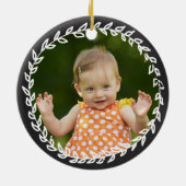 Aangenomen - Gepersonaliseerd roze Bunny Foster Ca Keramisch Ornament (Achterkant)