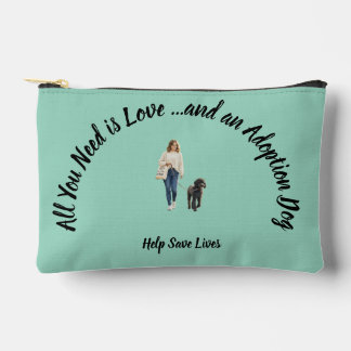 Aangenomen Hond Thema Kleine Ritssluitingstas Etui