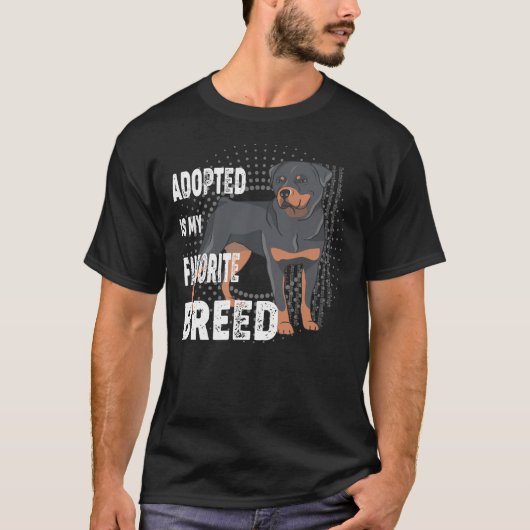 Aangenomen is mijn favoriete rottweiler van de Bre T-shirt (Voorkant)