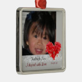 Aangenomen met Love Photo Ornament (Rechts)