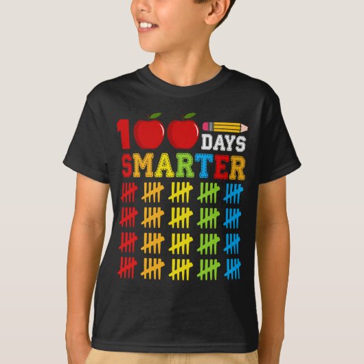 Aangepast 100 dagen slimmer van school Terug naar T-shirt (Voorkant)