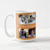 Aangepast 10 elegante foto-collage-jouw tekst koffiemok (Links)