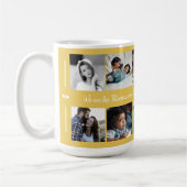 Aangepast 10 elegante foto-collage-jouw tekst koffiemok (Links)