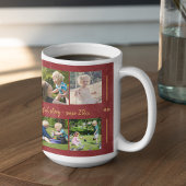 Aangepast 10 elegante foto-collage-jouw tekst koffiemok