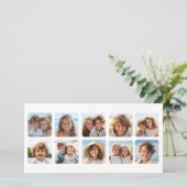 Aangepast 10 fotocollage met afgeronde lijsten (Staand voorkant)