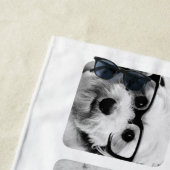 Aangepast 10 fotocollage met afgeronde lijsten strandlaken (In situ)