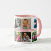 Aangepast 10 fotocollage waarvan we houden van tan mok (Voorkant rechts)