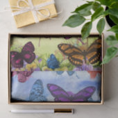 Aangepast 10 lb-weefselpapier, witte, BUTTERFLY WE Tissuepapier (Geschenk)