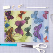 Aangepast 10 lb-weefselpapier, witte, BUTTERFLY WE Tissuepapier (Craft)