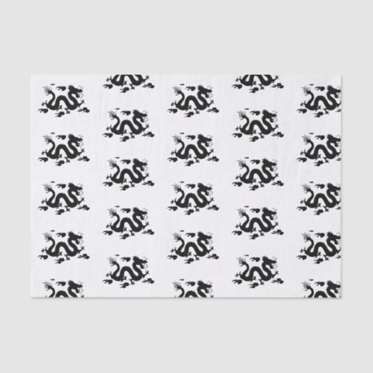 Aangepast 10 lb-weefselpapier, witte DRAGON Tissuepapier (Voorkant)