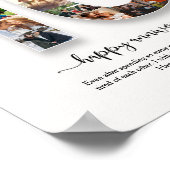 Aangepast 10e Jubileum fotocollage Poster (Hoek)