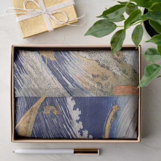 Aangepast 10lb-weefselpapier, JAPANESE WAVE Tissuepapier (Geschenk)