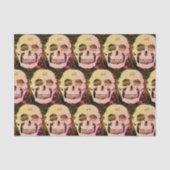 Aangepast 10lb-weefselpapier, SMILING SKULL Tissuepapier (Voorkant)