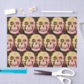 Aangepast 10lb-weefselpapier, SMILING SKULL Tissuepapier (Craft)