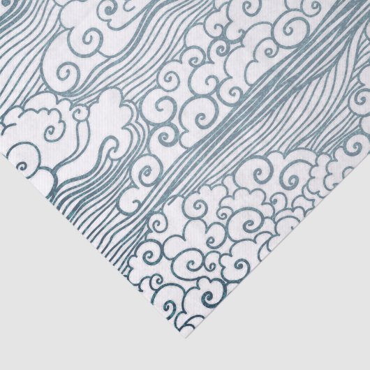 Aangepast 10lb-weefselpapier, White-Japans CLOUD Tissuepapier (Detail)
