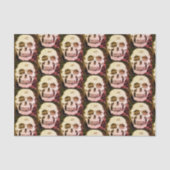 Aangepast 10lb-weefselpapier, wit SKULL Tissuepapier (Voorkant)