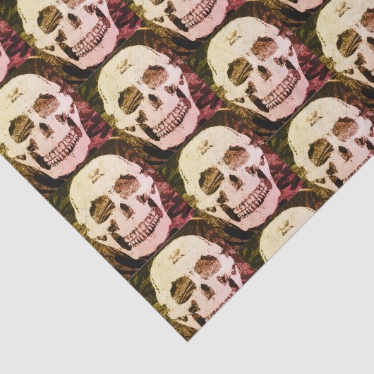 Aangepast 10lb-weefselpapier, wit SKULL Tissuepapier (Detail)