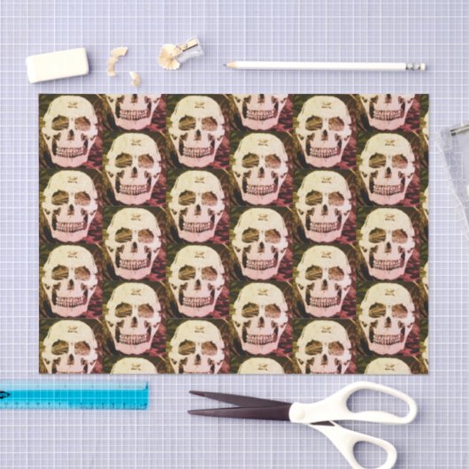 Aangepast 10lb-weefselpapier, wit SKULL Tissuepapier (Craft)