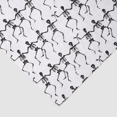 Aangepast 10lb-weefselpapier, witte SKELETON Tissuepapier (Detail)