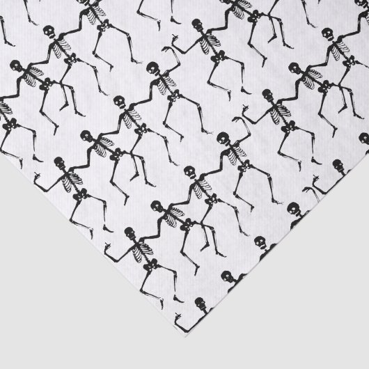 Aangepast 10lb-weefselpapier, witte SKELETON Tissuepapier (Detail)