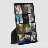 Aangepast 11 Foto collage Beste papa ooit cadeau Fotoplaat (Zijkant)