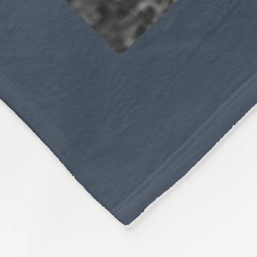 Aangepast 11 foto-collage BLESSED Dark Blue Fleece Deken (Hoek)