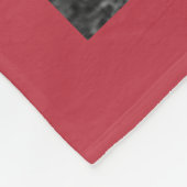 Aangepast 11 fotocollage BLESSED Red Fleece Deken (Hoek)