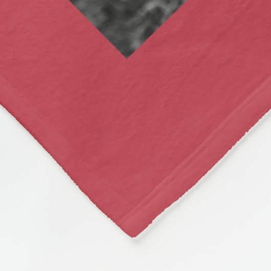 Aangepast 11 fotocollage BLESSED Red Fleece Deken (Hoek)