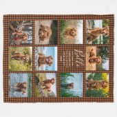 Aangepast 11 patroon voor foto-inkuiling fleece deken (Voorkant (Horizontaal))